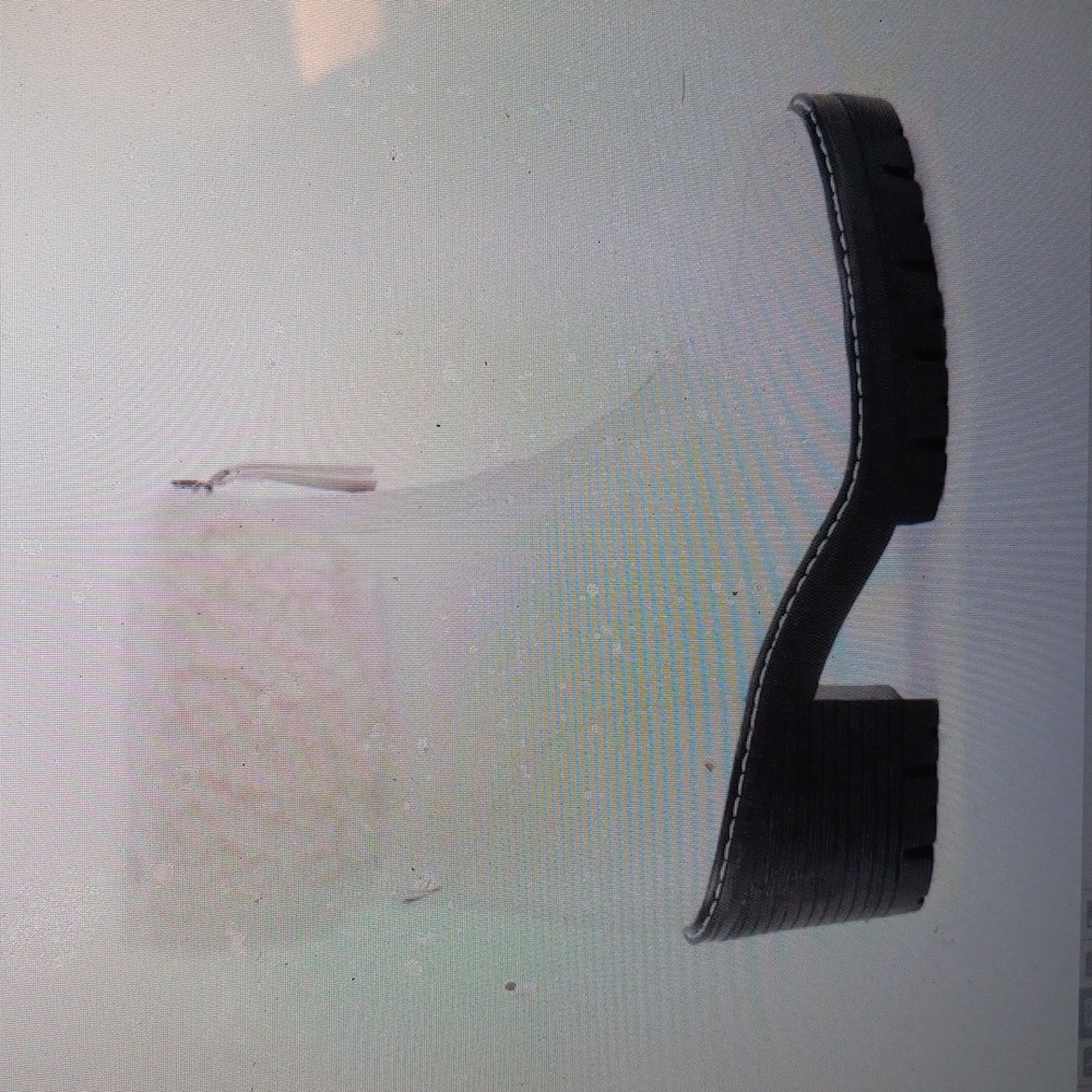Woman's white faux fur trim boots.